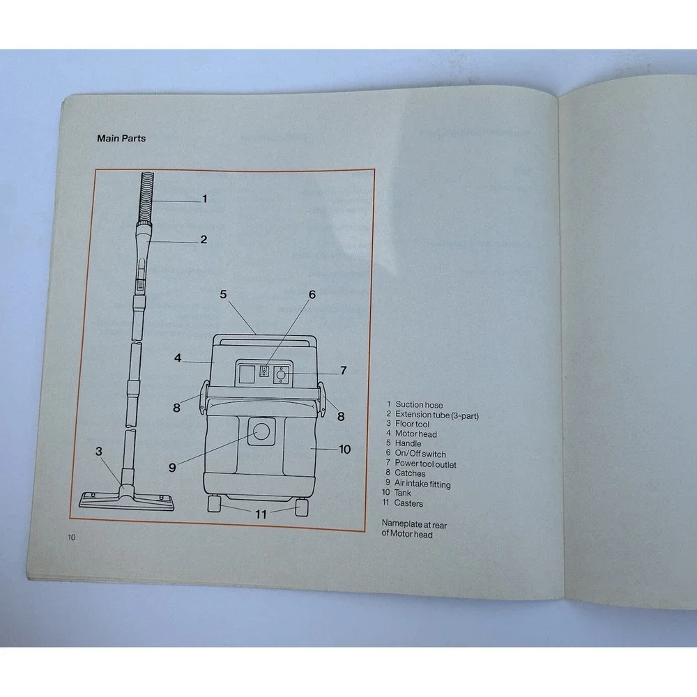 Stihl SE 100 Vacuum Cleaner Sweeper Shop Vac Instruction Owner's Operator Manual